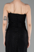 Long Black Dantelle Prom Gown ABU6077