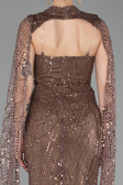 Long Copper Beaded Evening Dress ABU6104