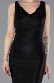 Long Black Prom Gown ABU6105