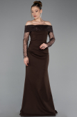 Long Brown Evening Dress ABU6101