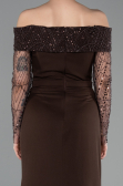 Long Brown Evening Dress ABU6101