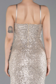 Long Beige Prom Gown ABU6106
