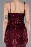 Long Burgundy Prom Gown ABU6106