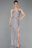 Long Silver Prom Gown ABU6106