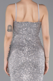 Long Silver Prom Gown ABU6106