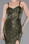 Long Olive Drab Prom Gown ABU6106