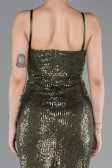 Long Olive Drab Prom Gown ABU6106