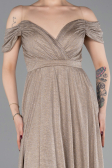 Long Gold Evening Dress ABU6107
