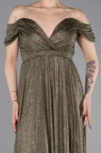 Long Olive Drab Evening Dress ABU6107