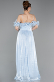 Long Light Blue Chiffon Prom Gown ABU6110