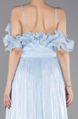 Long Light Blue Chiffon Prom Gown ABU6110