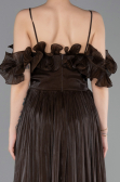Long Brown Chiffon Prom Gown ABU6110