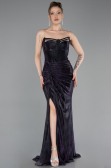 Long Purple Prom Gown ABU6111