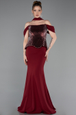 Long Burgundy Evening Dress ABU6094