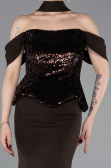 Long Brown Evening Dress ABU6094