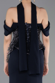 Long Navy Blue Evening Dress ABU6094