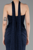 Long Navy Blue Evening Dress ABU6112