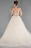 Long Beige Evening Dress ABU6113