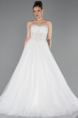 Long White Dantelle Wedding Dress ABG193