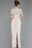 Beige Long Evening Dress ABU5889
