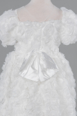 Front Short Back Long White Girl Dress ABO134