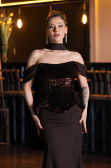 Long Brown Evening Dress ABU6094