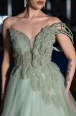 Long Mint Evening Dress ABU6113