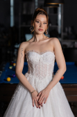 Long White Dantelle Wedding Dress ABG193