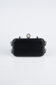 Black Laser Cut Night Bag KC714