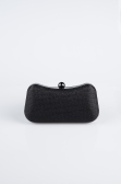 Black Silvery Evening Bag KC249