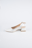 Silver Beaded Evening Shoe AB2100