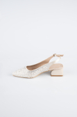 Mink Beaded Evening Shoe AB2100