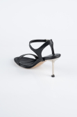 Black Leather Evening Shoe AB2112
