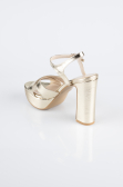 Gold Skin Platform Heel ABC2104