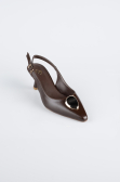 Brown Leather Stiletto ABD2108