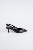 Black Leather Stiletto ABD2108