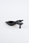 Black Leather Stiletto ABD2108