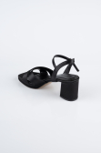 Black Satin Evening Shoe ABS2114