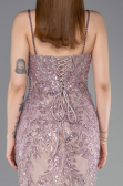 Long Lavender Haute Couture Dress ABU6116