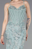 Long Mint Haute Couture Dress ABU6116