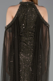 Long Olive Drab Beaded Evening Dress ABU6117