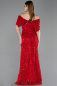 Long Red Dantelle Prom Gown ABU6119
