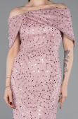 Long Powder Color Dantelle Prom Gown ABU6119