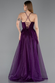 Long Purple Prom Gown ABU6123