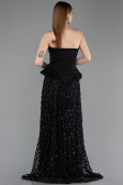 Long Black Scaly Evening Dress ABU6124