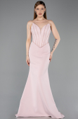 Powder Color Long Evening Dress ABU5568