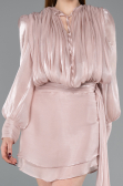 Mini Powder Color Chiffon Cocktail Dress ABK2617