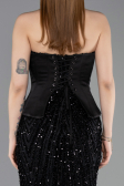 Long Black Scaly Evening Dress ABU5978