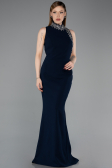 Long Navy Blue Mermaid Evening Gown ABU6128
