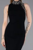 Long Black Mermaid Evening Gown ABU6128